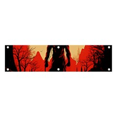 Demon Halloween Banner and Sign 4  x 1 