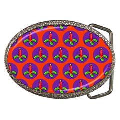 Christmas Candles Seamless Pattern Belt Buckles by Amaryn4rt