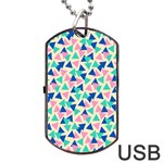 Pop Triangles Dog Tag USB Flash (Two Sides) Back