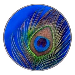 Blue Peacock Feather Wireless Fast Charger(white)