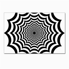 Spider Web Hypnotic Postcards 5  X 7  (pkg Of 10) by Amaryn4rt