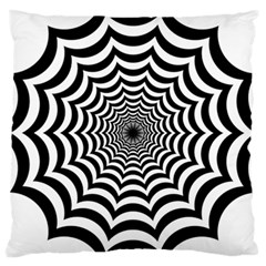 Spider Web Hypnotic Large Cushion Case (one Side) by Amaryn4rt