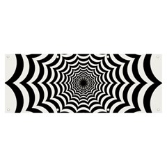 Spider Web Hypnotic Banner And Sign 8  X 3  by Amaryn4rt