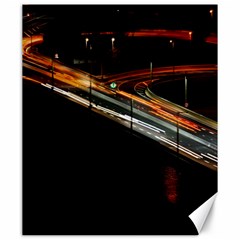 Highway Night Lighthouse Car Fast Canvas 20  x 24 