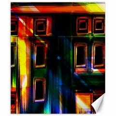 Architecture City Homes Window Canvas 20  X 24  by Amaryn4rt