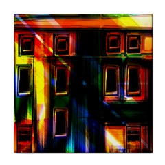 Architecture City Homes Window Face Towel by Amaryn4rt