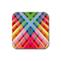 Graphics Colorful Colors Wallpaper Graphic Design Rubber Coaster (Square)