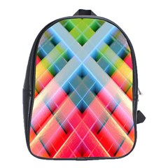 Graphics Colorful Colors Wallpaper Graphic Design School Bag (XL)