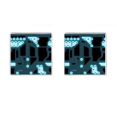 A Completely Seamless Background Design Circuitry Cufflinks (square) by Amaryn4rt