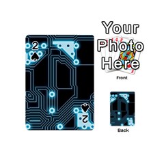 A Completely Seamless Background Design Circuitry Playing Cards 54 Designs (mini) by Amaryn4rt