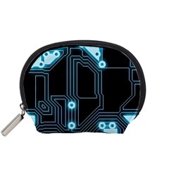 A Completely Seamless Background Design Circuitry Accessory Pouch (small) by Amaryn4rt