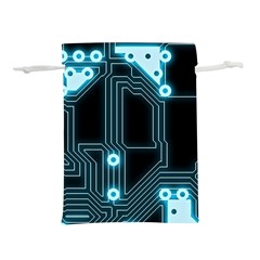 A Completely Seamless Background Design Circuitry Lightweight Drawstring Pouch (s) by Amaryn4rt