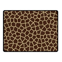 Giraffe Animal Print Skin Fur Two Sides Fleece Blanket (small) by Amaryn4rt