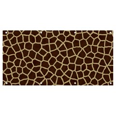 Giraffe Animal Print Skin Fur Banner And Sign 8  X 4  by Amaryn4rt