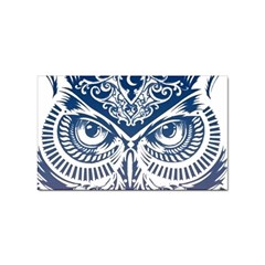 Owl Sticker Rectangular (100 Pack) by Amaryn4rt