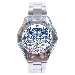 Owl Stainless Steel Analogue Watch by Amaryn4rt