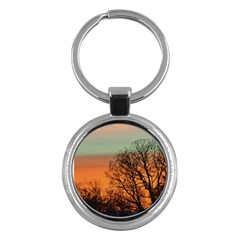 Twilight Sunset Sky Evening Clouds Key Chain (round) by Amaryn4rt