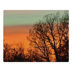 Twilight Sunset Sky Evening Clouds Two Sides Premium Plush Fleece Blanket (large) by Amaryn4rt