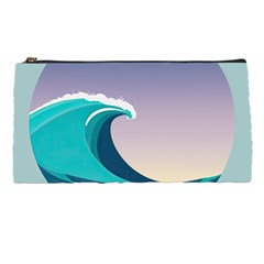 Tsunami Tidal Wave Wave Minimalist Ocean Sea 4 Pencil Case