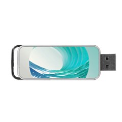 Tsunami Tidal Wave Wave Minimalist Ocean Sea 2 Portable Usb Flash (one Side) by Wegoenart