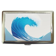 Wave Tsunami Tidal Wave Ocean Sea Water Cigarette Money Case by Wegoenart