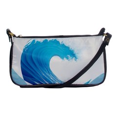 Wave Tsunami Tidal Wave Ocean Sea Water Shoulder Clutch Bag by Wegoenart