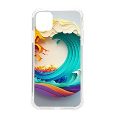 Tsunami Tidal Wave Wave Minimalist Ocean Sea 3 Iphone 11 Tpu Uv Print Case by Wegoenart