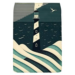 Lighthouse Abstract Ocean Sea Waves Water Blue Removable Flap Cover (s)