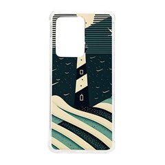 Lighthouse Abstract Ocean Sea Waves Water Blue Samsung Galaxy S20 Ultra 6.9 Inch TPU UV Case