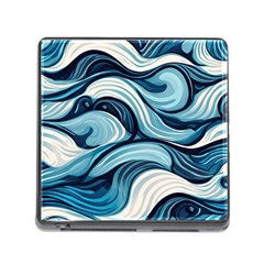 Pattern Ocean Waves Arctic Ocean Blue Nature Sea Memory Card Reader (square 5 Slot) by Wegoenart