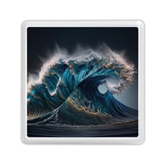 Tsunami Waves Ocean Sea Water Rough Seas Nature Memory Card Reader (square) by Wegoenart