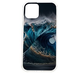 Tsunami Waves Ocean Sea Water Rough Seas Nature Iphone 12 Pro Max Tpu Uv Print Case by Wegoenart