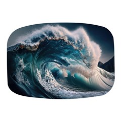 Tsunami Waves Ocean Sea Water Rough Seas Mini Square Pill Box by Wegoenart