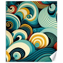Waves Ocean Sea Abstract Whimsical Abstract Art 6 Canvas 8  X 10  by Wegoenart