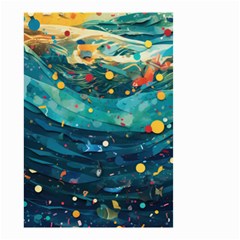 Confetti Ocean Themed Tropical Background Wallpaper Small Garden Flag (two Sides)