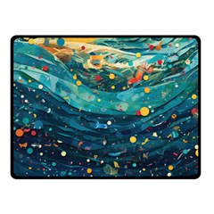 Confetti Ocean Themed Tropical Background Wallpaper Two Sides Fleece Blanket (small)