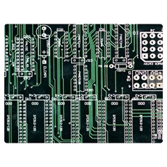 Printed Circuit Board Circuits Premium Plush Fleece Blanket (extra Small)