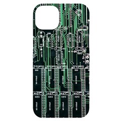 Printed Circuit Board Circuits Iphone 14 Plus Black Uv Print Case