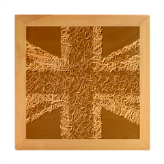 Union Jack Flag Uk Patriotic Wood Photo Frame Cube