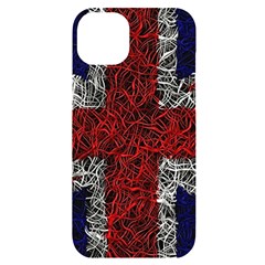 Union Jack Flag Uk Patriotic Iphone 14 Plus Black Uv Print Case