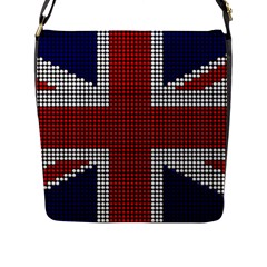 Union Jack Flag British Flag Flap Closure Messenger Bag (l) by Celenk