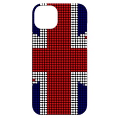 Union Jack Flag British Flag Iphone 14 Plus Black Uv Print Case by Celenk