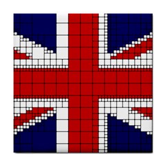 Union Jack Flag Uk Patriotic Tile Coaster by Celenk