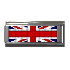 Union Jack Flag Uk Patriotic Superlink Italian Charm (9mm)