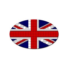 Union Jack Flag Uk Patriotic Sticker Oval (10 pack)
