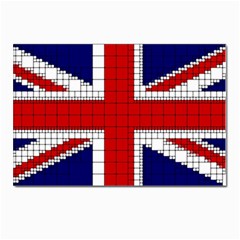 Union Jack Flag Uk Patriotic Postcards 5  x 7  (Pkg of 10)