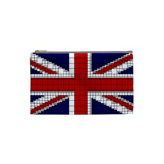 Union Jack Flag Uk Patriotic Cosmetic Bag (Small)