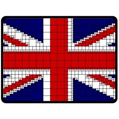 Union Jack Flag Uk Patriotic Two Sides Fleece Blanket (large) by Celenk