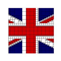 Union Jack Flag Uk Patriotic Square Satin Scarf (30  x 30 )