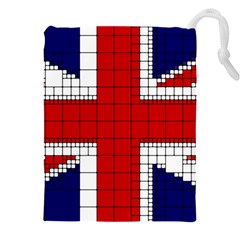 Union Jack Flag Uk Patriotic Drawstring Pouch (5XL)